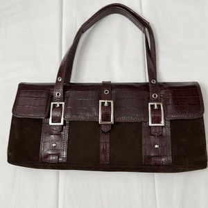 MAXX New York Classy Leather Satchel Bag Purse